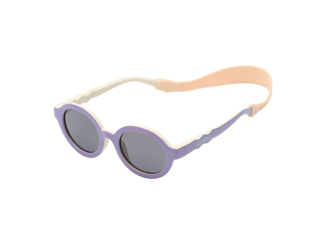 Kinderbrille, Rund, Lila, Grau Glas, Sonnenbrille