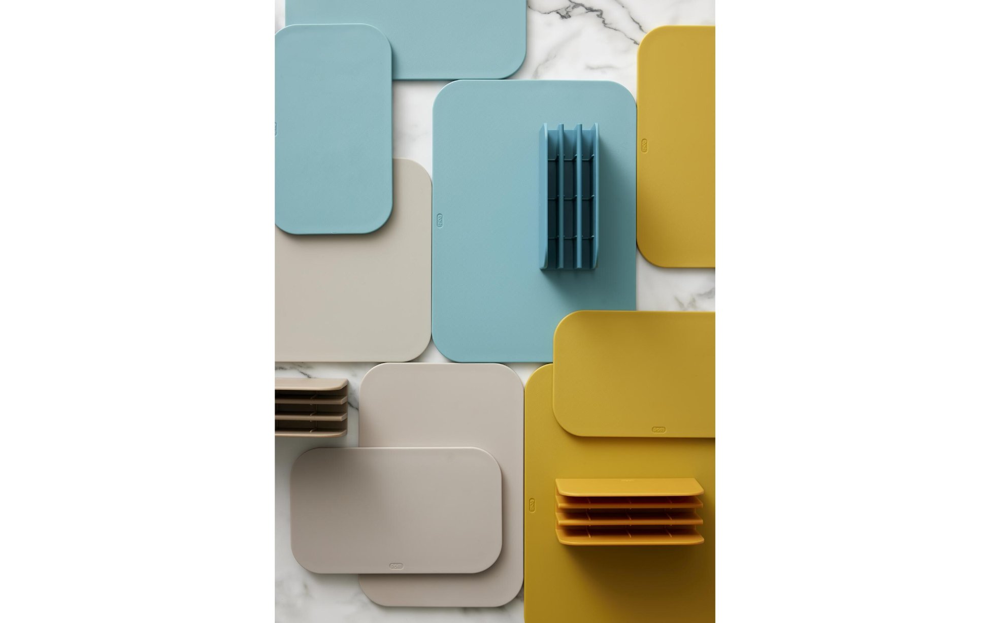 Tellerplatten, bunte, modular, Untersetzer, belüftet