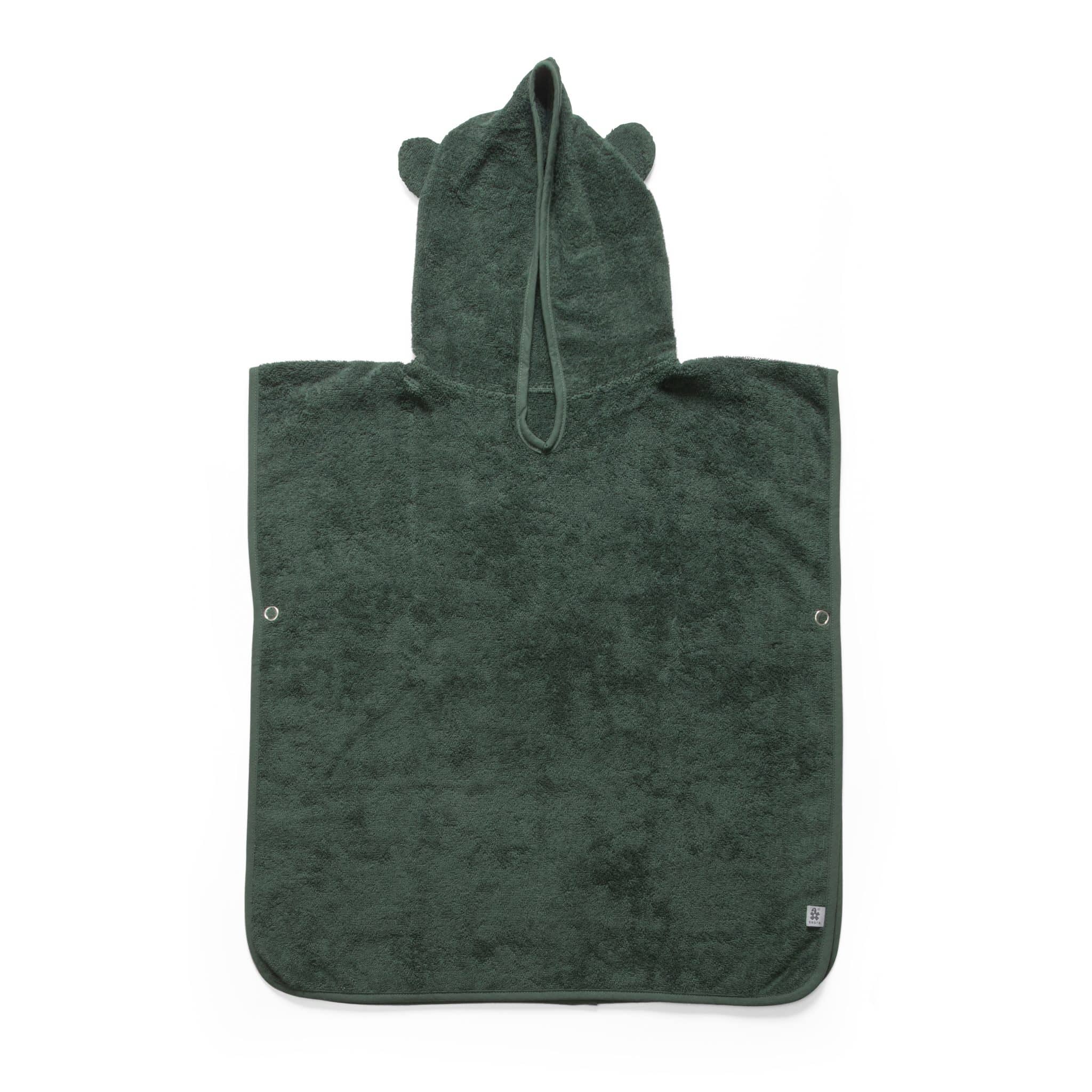 Frottee-Poncho, Milo, bottle green