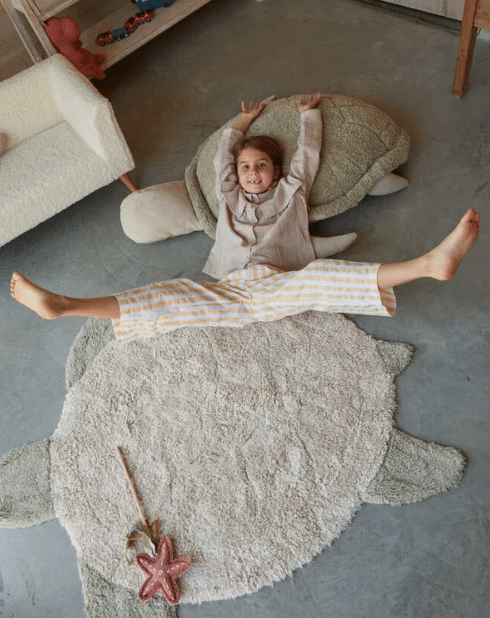 Runde Mauspad Mit Meeresschildkröten-Design – Rutschfest, Aus Naturkautschuk, 200x200mm